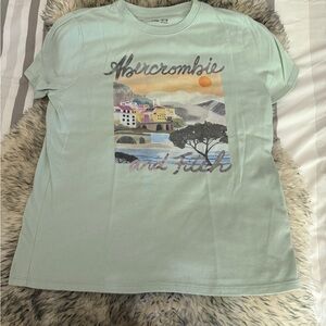 Abercrombie Kids Light Green Graphic Tee